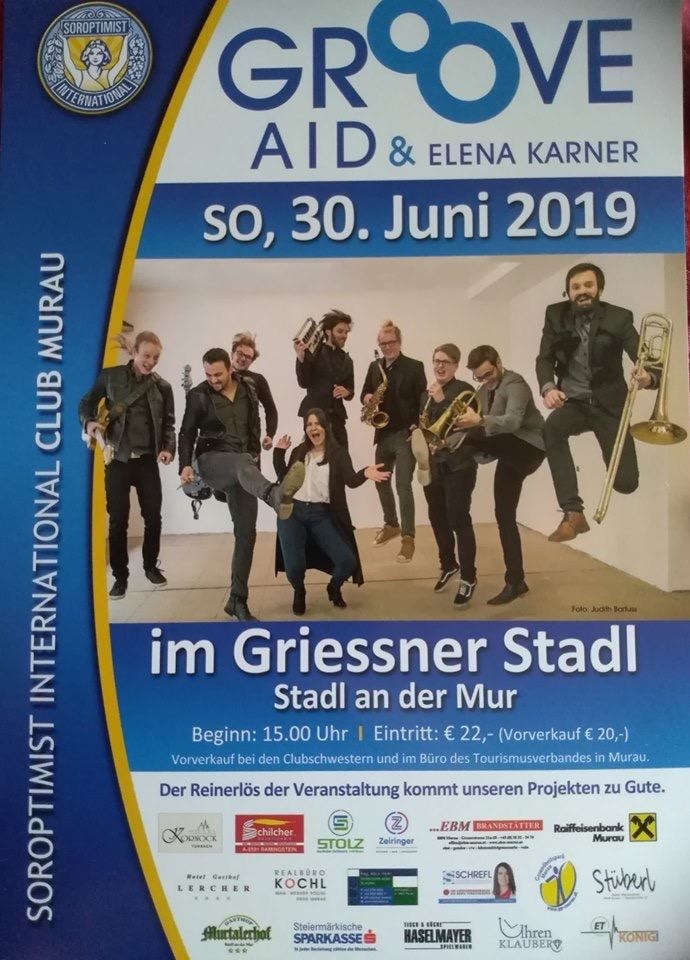 Konzert ‚ Groove Aid‘ am 30.Juni um 15.00