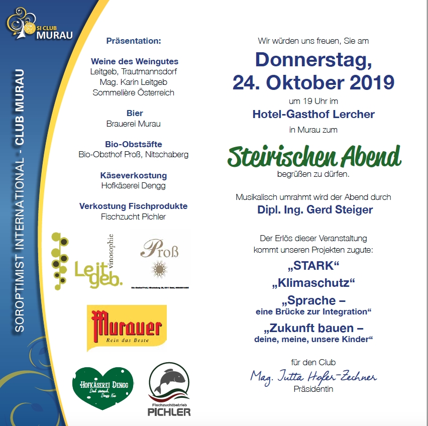 Einladung zum ‚Steirischen Abend‘